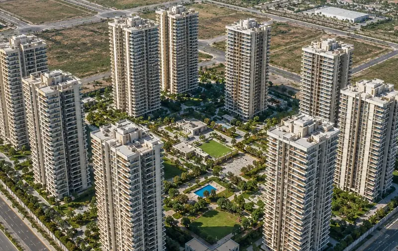 Prestige Parklane project exterior reference image